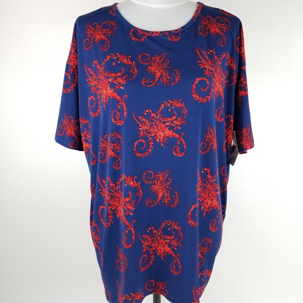 🦋Lularoe Irma Tunic Blue Top Size XS